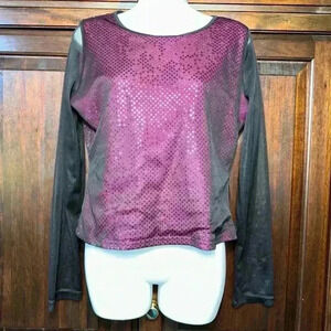 Y2K Style Fortune Cookie Top Large Pink Black